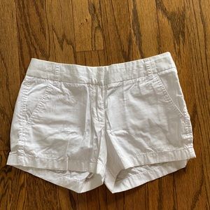 White Jcrew chino shorts size 2